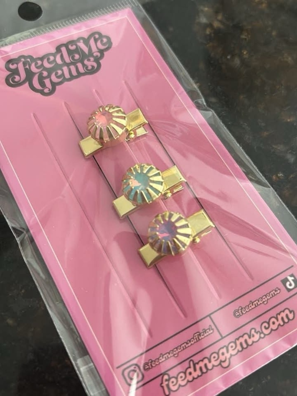 Feed Me Gems pastel blooms hair candy NEW - Picture 2 of 2